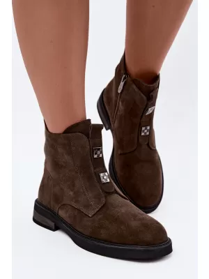 Damenschuhe D&A CR62-3334 KHAKI