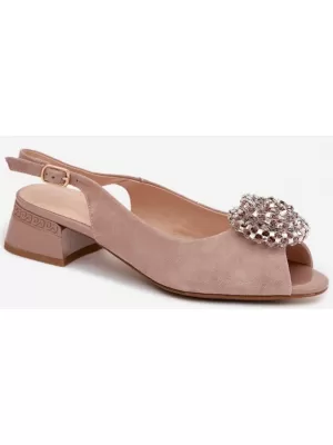 Damensandalen D&A 41955-19 BEIGE