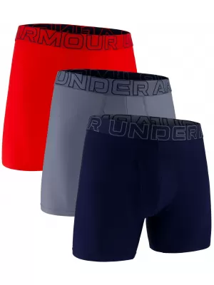 Herren-Boxershorts UNDER ARMOUR UA PERFORMANCE TECH MESH - SOLID 6 -3PK 1383884-600 ROT