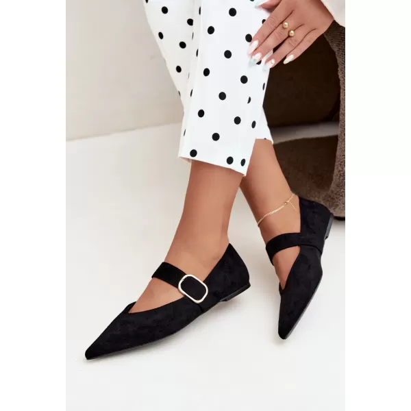  Ballerinas für Damen BOTO CH943 SCHWARZ 