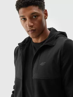Herren-Sweatshirt 4F WMM00TSWSM1768 TIEFSCHWARZ