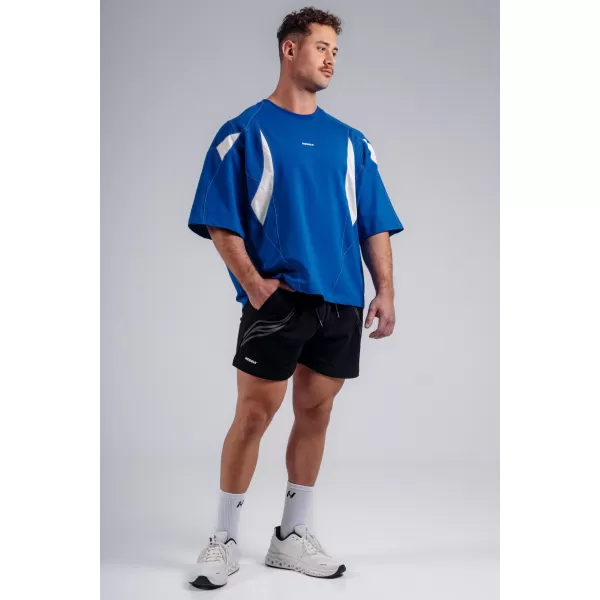  Übergroßes Pump-Cover-T-Shirt NEBBIA PRIMAL 871 BLAU 