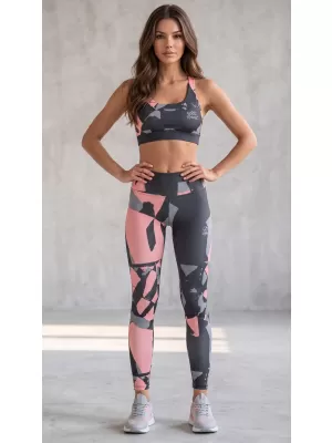 Lange Premium-Leggings für Damen (neue Größen) ALTISPORT VOJ/ALW080LEG05 SCHWARZLACHS