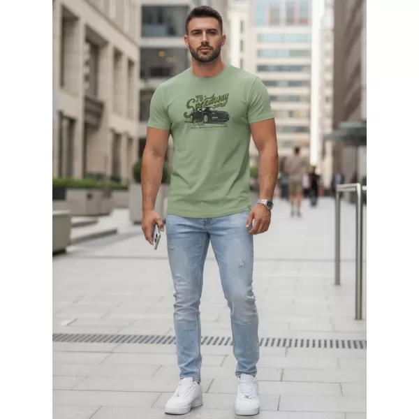  Herren-T-Shirt DSTREET NX5089R HELLGRÜN 