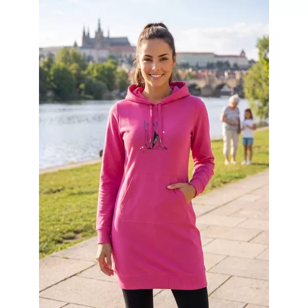  Erweitertes Damen-Sweatshirt ALTISPORT ALW091419 MAGENTA 