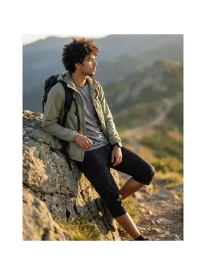 Caprihose für Herren ALPINE PRO WEDER 2 SCHWARZ