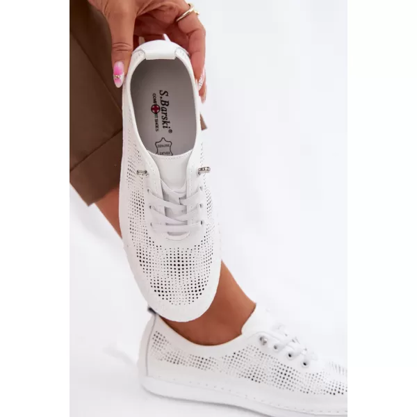  Damen-Sneaker S.BARSKI LR61-7083 WEIß 