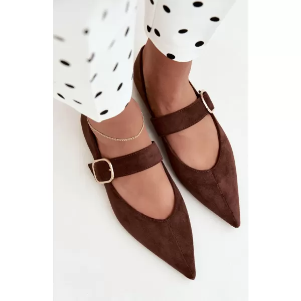  Ballerinas für Damen BOTO CH943 BRAUN 