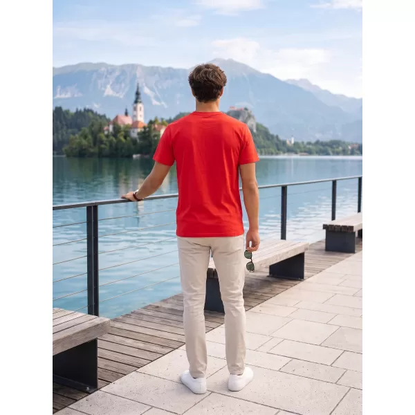  Herren-T-Shirt ALTISPORT NP/ALMST20001 SCHARLACHROT 