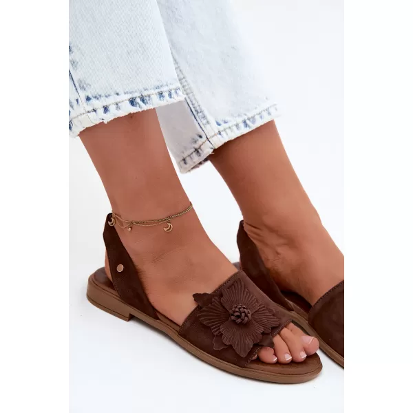  Damensandalen ZAZOO 40471 SCHOKOLADE 