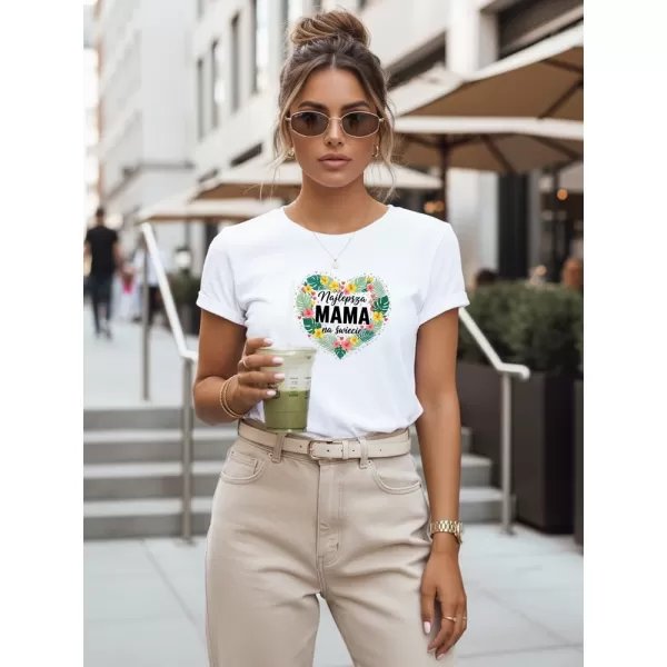  Damen-T-Shirt DSTREET NX5029RY-WH WEIß 