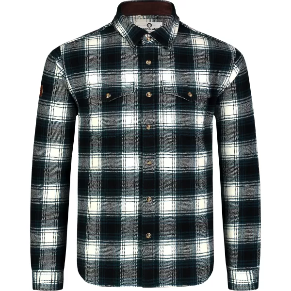  Herren-Flanellhemd NORDBLANC MOOR NBSSM8368 DUNKELBLAU 
