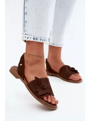 Damensandalen ZAZOO 40471 SCHOKOLADE