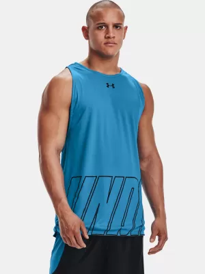 Herren-Tanktop UNDER ARMOUR UA BASELINE REVERSIBLE TANK 1361899-422 BLAU