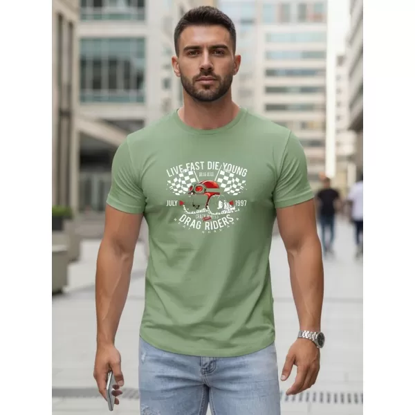  Herren-T-Shirt DSTREET NX5087R-MO HELLGRÜN 
