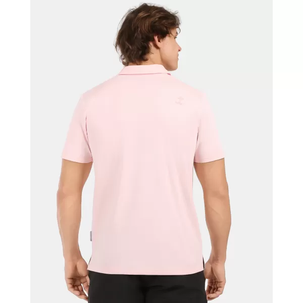  Herren-T-Shirt mit Kragen KILPI OLIVA-M 1M0311KI ROSA 