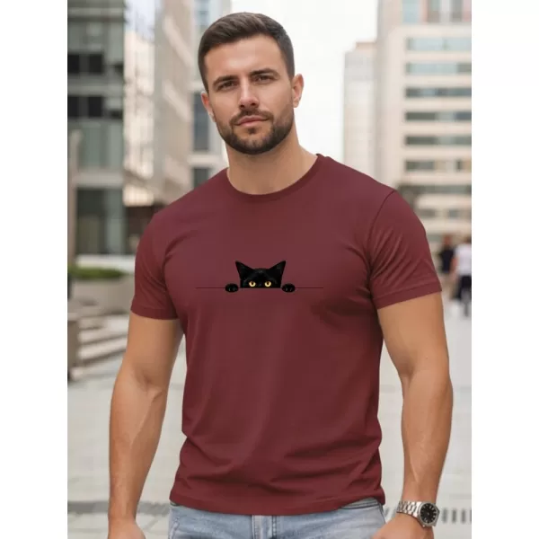  Herren-T-Shirt DSTREET NX5102R-BU BURGUND 
