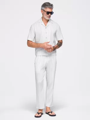 Herrenhosen OMBRE OM-PACP-0311 CREMEFARBEN