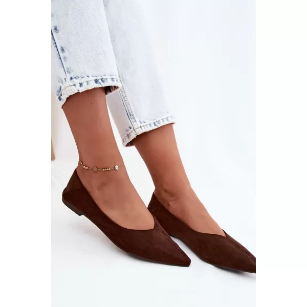  Ballerinas für Damen BOTO JH597 BRAUN 