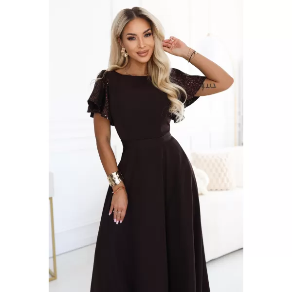  Kleid NUMOCO MIRELLA 694-2 SCHOKOLADENBRAUN 