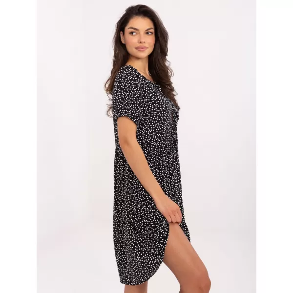  Kleid SUBLEVEL D73771M30466A SCHWARZ UND WEIß 