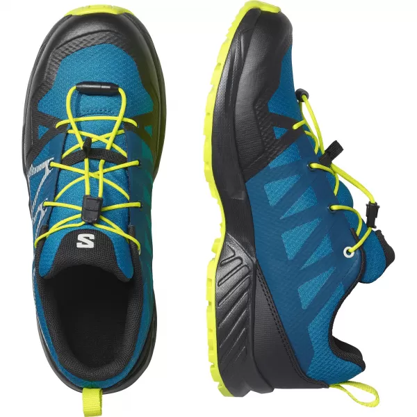  Kinderschuhe SALOMON OUTSCAPE WATERPROOF L49212500 MYKONOSBLAU/SCHWARZ/ACID LIME 