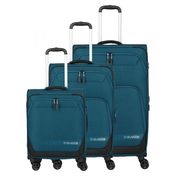  Ein Satz Koffer TRAVELITE Kick Off 4w S, M exp, L exp BENZIN 