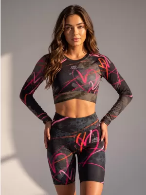 Premium-Overknee-Leggings für Damen (neue Größen) ALTISPORT VOJ/ALW082LEG06 SCHWARZ