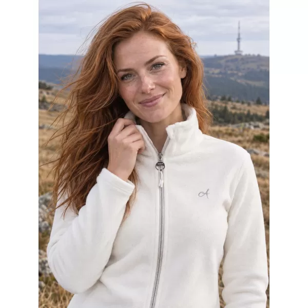  Fleece-Sweatshirt für Damen ALTISPORT ILKI WEIß 
