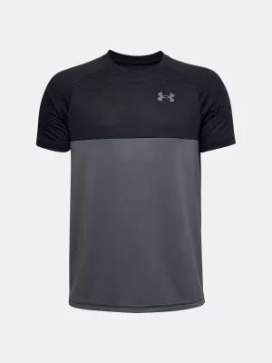 T-Shirt für Jungen UNDER ARMOUR TECH COLORBLOCK SS 1357548-001 SCHWARZ