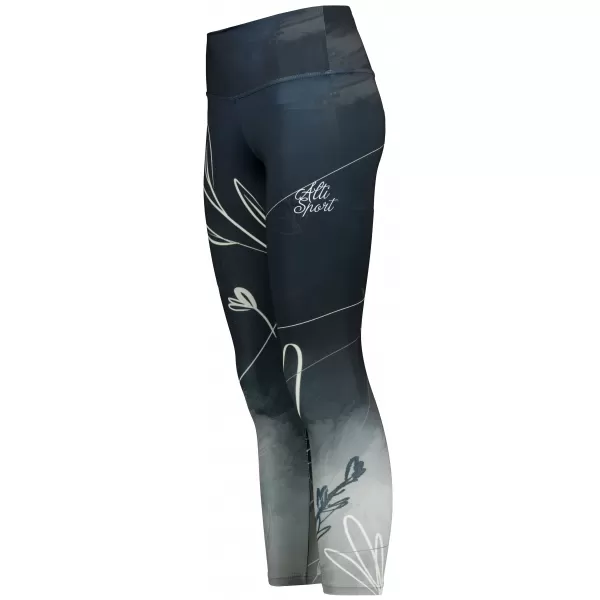 Lange Premium-Leggings für Damen (neue Größen) ALTISPORT VOJ/ALW083LEG05 SCHWARZ UND WEIß 