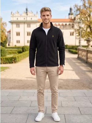 Fleece-Sweatshirt für Herren ALTISPORT ALM002852 SCHWARZ UND GOLD