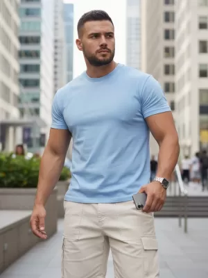 Herren-T-Shirt DSTREET RX5680 HELLBLAU