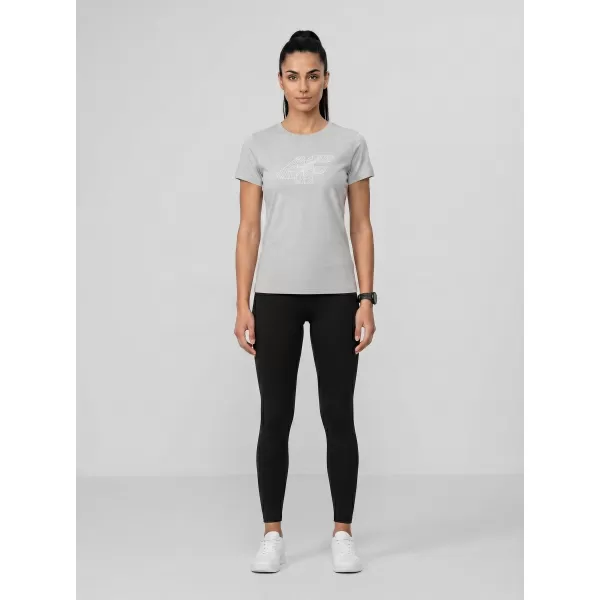  Damen-T-Shirt 4F WMM00TTSHF3309 KALTE HELLGRAUE MELANGE 