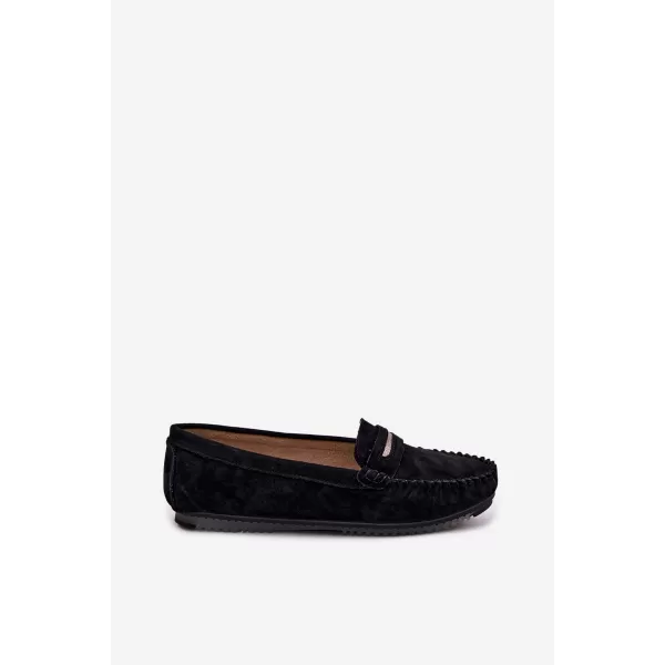  Damenmokassins S.BARSKI LR61-7029 SCHWARZ 