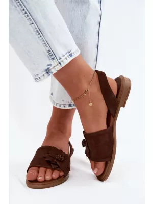 Damensandalen ZAZOO 40471 SCHOKOLADE