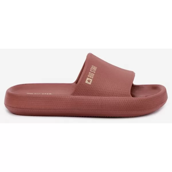  Damenhausschuhe BIG STAR SHOES UU274088 ROTTÖNE 