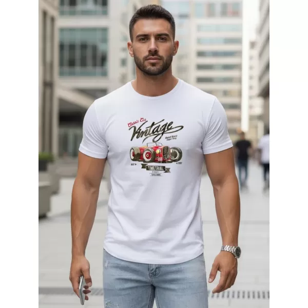  Herren-T-Shirt DSTREET NX5094R-WH WEIß 