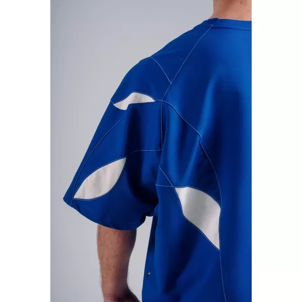  Übergroßes Pump-Cover-T-Shirt NEBBIA PRIMAL 871 BLAU 