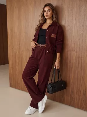 Damen-Set DSTREET AY1220 BURGUND