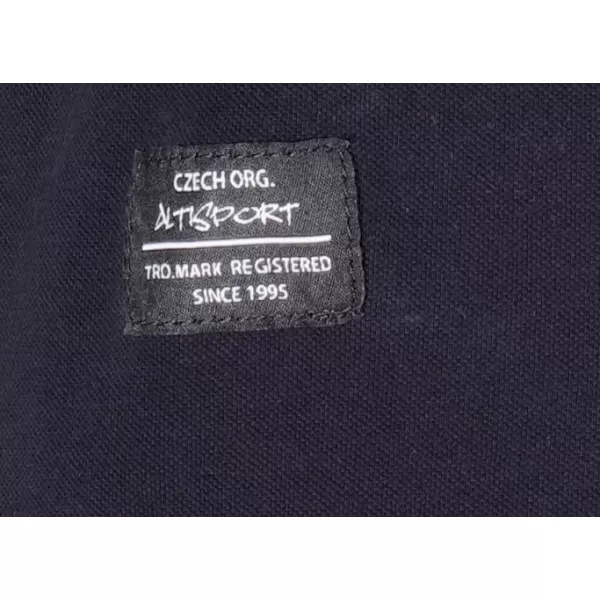  Herren-T-Shirt mit Kragen ALTISPORT NP/ALMST90601 SCHWARZER OPAL 
