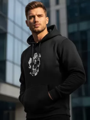 Herren-Sweatshirt DSTREET NX0034B-BK SCHWARZ