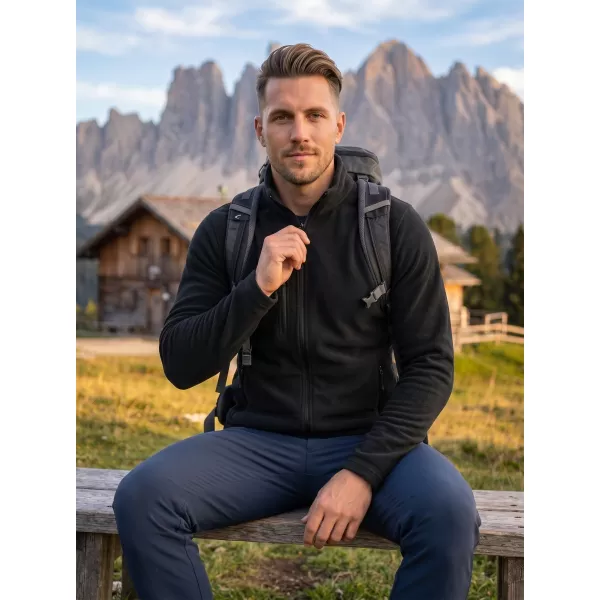  Herren-Sweatshirt aus Microfleece MALFINI FACTOR 852 SCHWARZ 