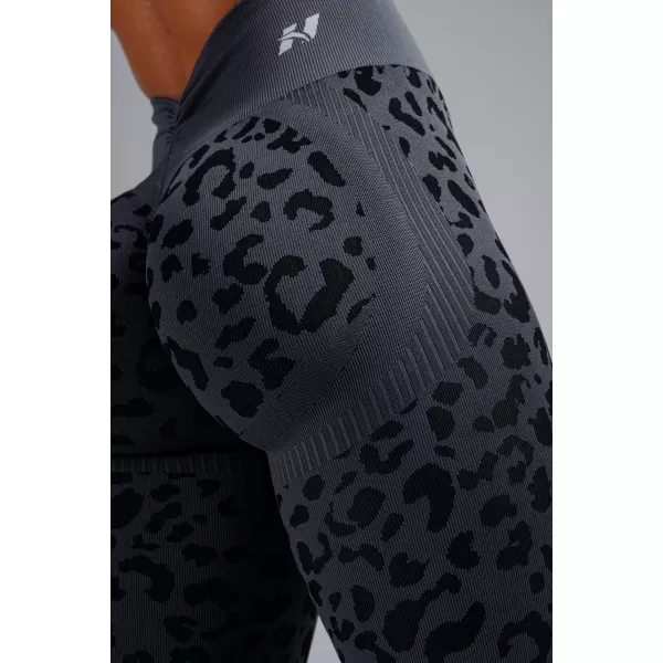  Kompressions-Push-up-Leggings mit Leopardenmuster NEBBIA PRIMAL 849 SCHWARZER LEOPARD 