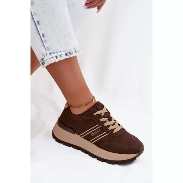  Damen-Sneaker BIG STAR SHOES UU274040 BRAUN/BEIGE 