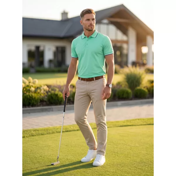  Herren-T-Shirt mit Kragen MALFINI FOCUS 232 MINZE 