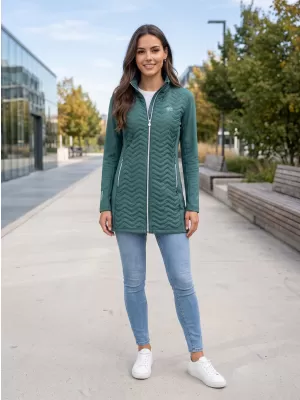 Hybridmantel für Damen ALTISPORT IRYSA DUNKELGRÜN