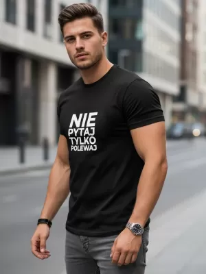 Herren-T-Shirt DSTREET NX0113R-BK SCHWARZ