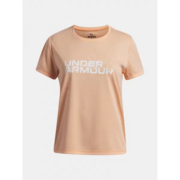  Mädchen-T-Shirt UNDER ARMOUR TECH TWIST WDMK LOGO SS 6007134-870 ORANGE 