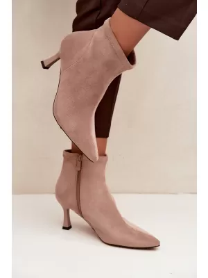 Damen-Stiefeletten BOTO 7107 BEIGE